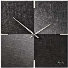 AMS design Designové nástěnné břidlicové hodiny 9520 AMS 30cm