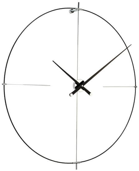 Nomon Designové nástěnné hodiny Nomon Bilbao L black 110cm