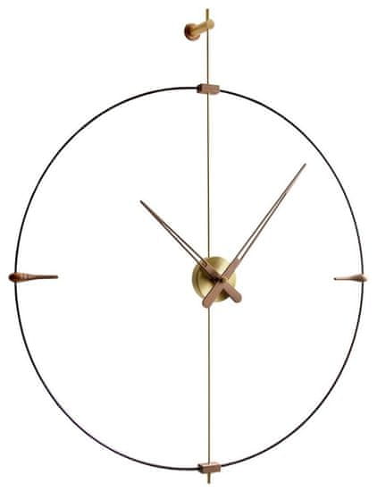 Nomon Designové nástěnné hodiny Nomon Bilbao Brass Small 92cm