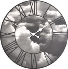 NEXTIME Designové nástěnné hodiny 3037 Nextime Clouds 39cm