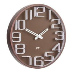 Future Time Designové nástěnné hodiny Future Time FT8010BR Numbers 30cm