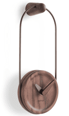 Nomon Designové nástěnné hodiny Nomon Eslabon GR walnut small 26cm