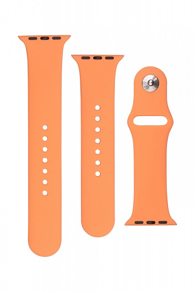 Levně FIXED Set silikonových řemínků Silicone Strap pro Apple Watch 38/40/41 mm FIXSST-436-OR, oranžový