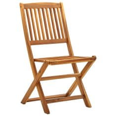Petromila Skládací zahradní židle 4 ks masivní akáciové dřevo