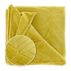 Unique Living heboučká deka Auke, žlutá 150x200 cm
