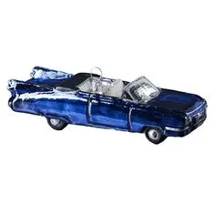 Decor By Glassor Vánoční ozdoba autíčko cabrio modré