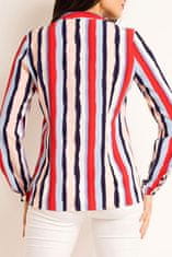 Awama Dámská košile A 170 Lila Stripes - Awama vícebarevná M