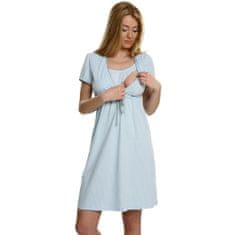ITALIAN FASHION Bavlněná těhotenská noční košile Felicita modrá XL