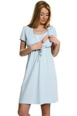 ITALIAN FASHION Bavlněná těhotenská noční košile Felicita modrá L