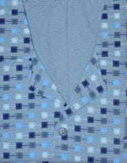 Luna Rozepínané pánské pyžamo Luna 797 M-2XL modrá XL