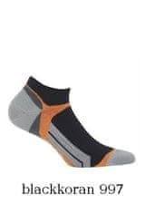 Gemini Pánské kotníkové ponožky Wola Sportive W91.1N3 Ag+ vzor oranžová 45-47