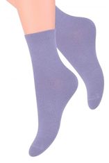 STEVEN Hladké dámské ponožky Steven art.037 fialová 35-37