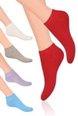 STEVEN Hladké dámské ponožky Steven art.052 šťavnatá červená 35-37