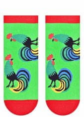 STEVEN Pánské kotníkové ponožky Steven Folk art.116 bílá 39-42