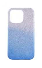TopQ Kryt iPhone 13 Pro glitter stříbrno-modrý 64840