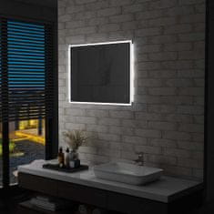 Petromila Koupelnové zrcadlo s LED světly a dotykovým senzorem 80 x 60 cm
