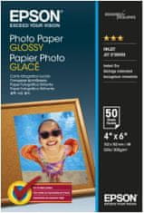 Epson Photo Paper Glossy, 10x15 cm, 50 listů, 200g/m2, lesklý (C13S042547)