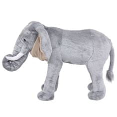 shumee Stojící plyšová hračka, slon, šedý, XXL