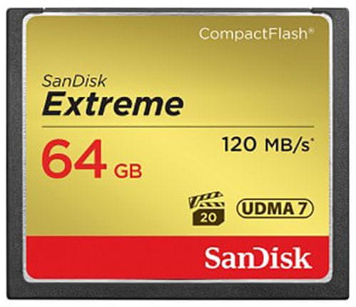 SanDisk CompactFlash Extreme 64GB 120 MB/s (SDCFXSB-064G-G46)
