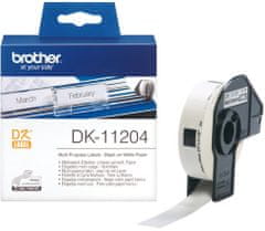 Brother - DK11204 (papírové/univerzální štítek-400 ks) 17 x 54mm