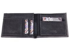 COVERI Pánská kožená peněženka Coveri Collection - černá