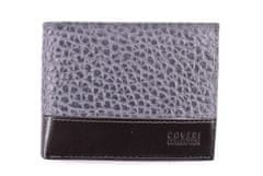 COVERI Pánská kožená peněženka Coveri Collection - šedá