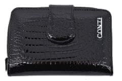 Arteddy Dámská kožená lakovaná peněženka CONTI - černá