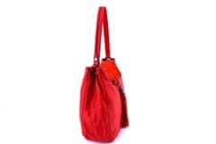 Arteddy Dámská kožená kabelka s klopnou Arteddy - červená