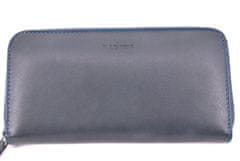 Emporio Valentini Dámská kožená peněženka Valentini pouzdrového typu - tmavě modrá
