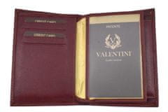 Emporio Valentini Kožená peněženka Valentini s orientací na výšku - hnědá