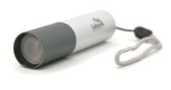 Cattara Svítilna kapesní LED 120lm ZOOM nabíjecí SILVER
