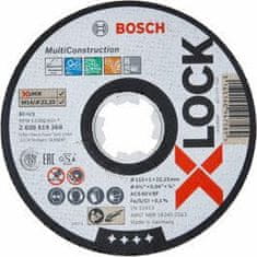 Bosch Plochý řezný kotouč Bosch Multi Material systému X-LOCK, 125×1,6×22,23