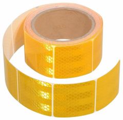 Compass Samolepící páska reflexní dělená 1m x 5cm žlutá