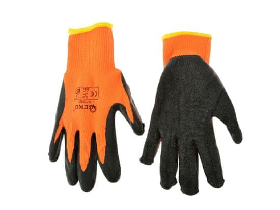 GEKO Pracovní zimní rukavice vel. 8 oranžové