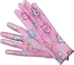 TOYA Pracovní rukavice růžové 9"