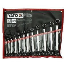 YATO Sada klíčů očkových 12ks 6-32 mm ohnuté