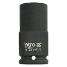 YATO Nástavec 3/4" rázový šestihranný hluboký, 26 mm, CrMo