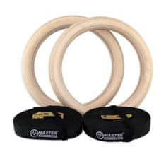 Master dřevěné gymnastické kruhy průměr 23 cm