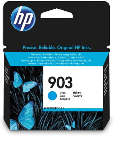 HP 903 azurová - originální náplň (T6L87AE)