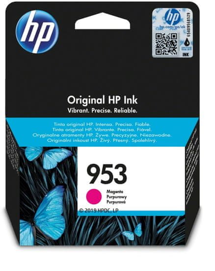 HP 953 purpurová - originální náplň (F6U13AE)