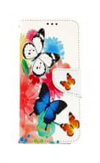 TopQ Pouzdro Realme 8 knížkové Barevné s motýlky 64056