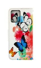 TopQ Pouzdro Realme 8 knížkové Barevné s motýlky 64056