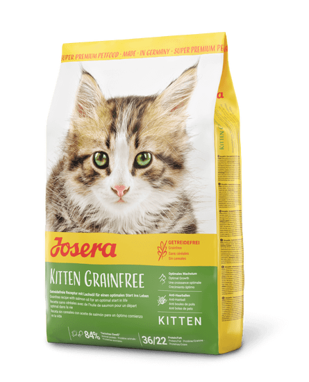 Josera Kitten Grainfree 2 kg granule bez obilovin pro koťata, březí a kojící kočky