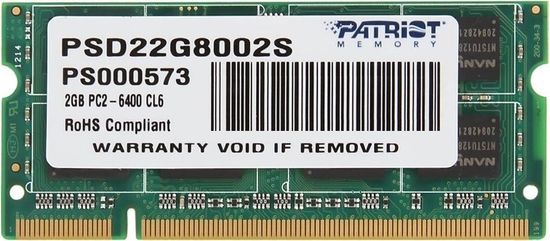 Patriot Signature Line 2GB DDR2 800 CL6 SO-DIMM