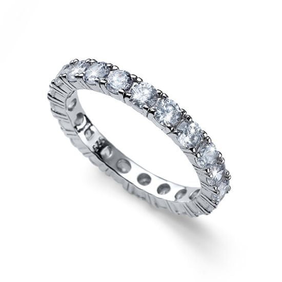 Oliver Weber Jemný stříbrný prsten s krystaly Classic 63259