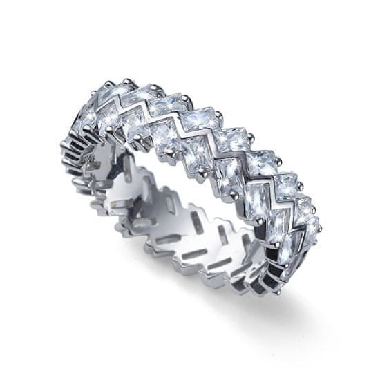 Oliver Weber Originální stříbrný prsten s krystaly Legend 63260