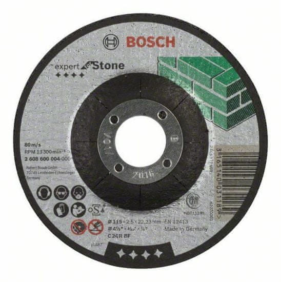 Bosch Dělicí kotouč profilovaný Expert for Stone - C 24 R BF, 115 mm, 2,5 mm