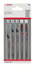 Bosch Sada pilových plátků do kmitacích pil, 5dílná - T 101 AO; T 101 B; T 101 D; T 102 H; T 102