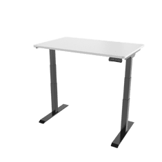 Delso Elektrický výškově nastavitelný stůl PROJUSTER 180x80cm, černá podnož, bílá deska
