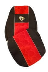 GIZ-TRANS Autopotahy textilní pro SCANIA R, černo-červená barva (č. 39)